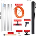 thumbnail image 2 of Water Fed Pole Kit, 30/50cm Adjustable Window Cleaning Brush and Pole, Window Cleaner Brush & Solar Panel Cleaning System, Outdoor Window Glass Washing Cleaner Equipment Tool, 2 of 8