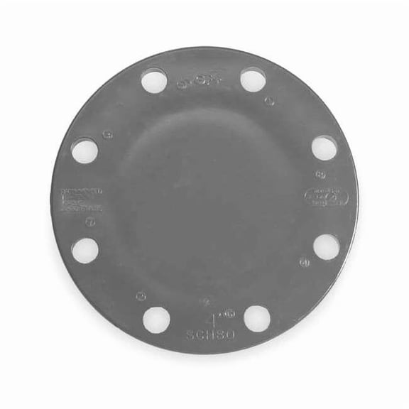 Manufacturer Varies PVC Blind Flange, Flanged, 1-1/4 in Pipe Size 853-012