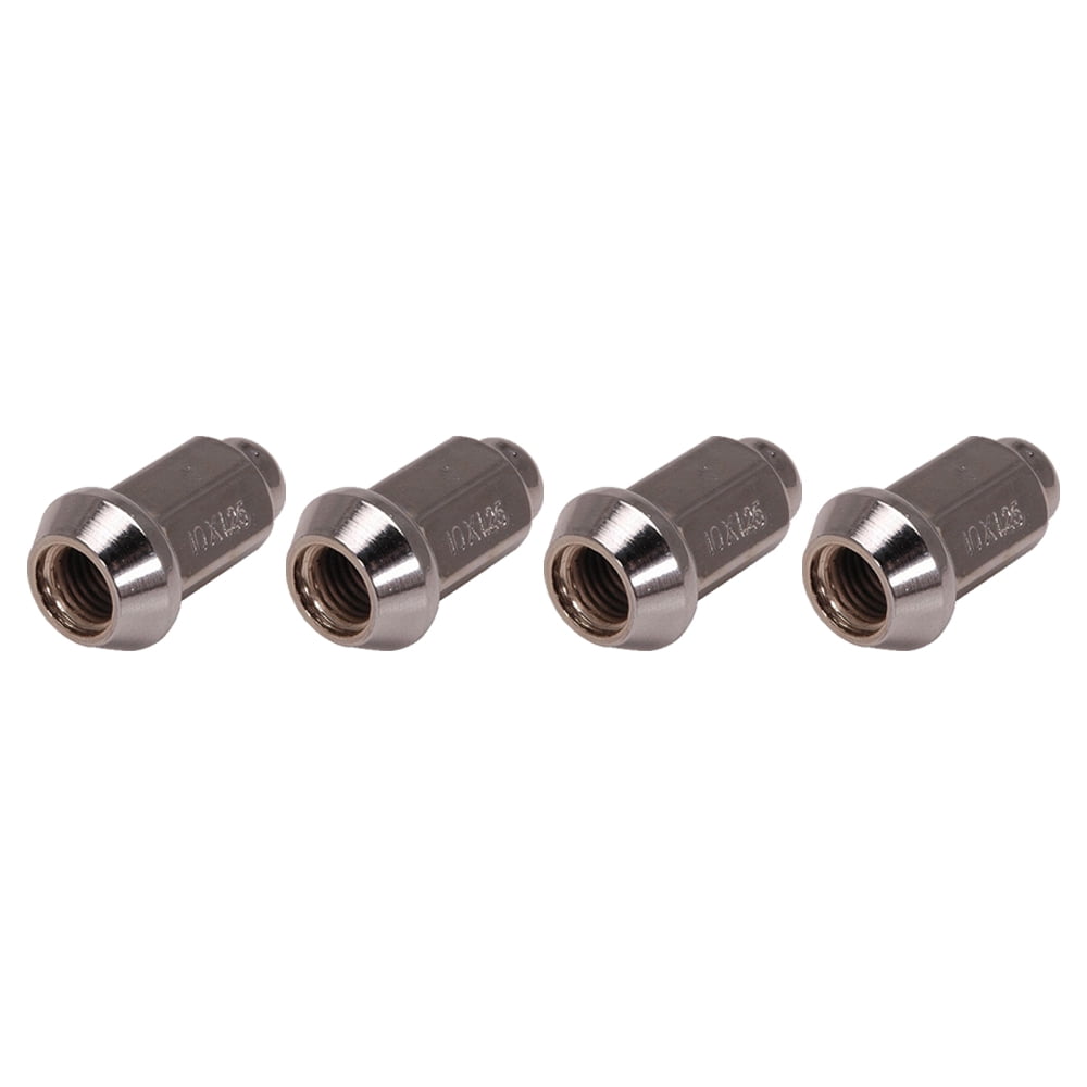 ITP (4pk) Tapered Chrome Lug Nut 10mm x 1.25mm Thread Pitch w/14mm Head