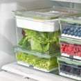 thumbnail image 5 of iDesign Large Tall Storage Produce Bin with 3 Movable Dividers, 7.8” L x 10.5” W x 6” H, Clear, 5 of 9