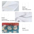 thumbnail image 5 of Wobogo Graffiti Cat Hand Towel Set of 2 Absorbent for Kitchen and Bathroom With Velcro Hanging Loop 18.2×14in, 5 of 7