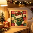 thumbnail image 4 of Kinusaiga Fabric Art Kit, DIY 3D Christmas Fabric Poke Art Kit for Adults, Premium No-Sew Mosaic Wall Art & Craft Kits with Frame & Tools, Relaxing Handmade Art Project Gifts for Beginner, 4 of 6