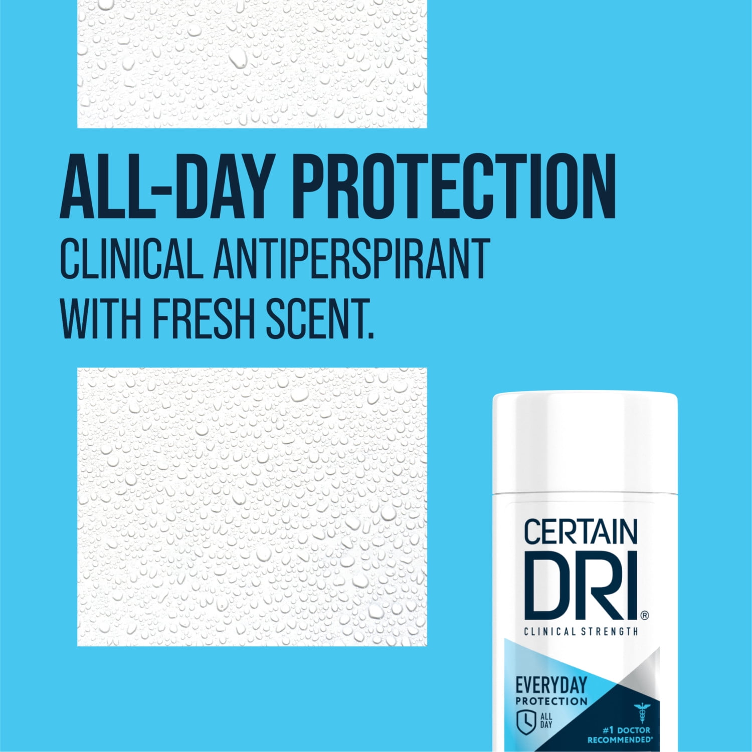 (3 pack) Certain Dri Clinical Strength Everyday Protection Antiperspirant Deodorant Solid Morning Fresh 2.6 oz