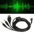 thumbnail image 4 of Replacement Headphone Cable, Stretch Resistant Stable Signal Black OFC Core 3 In 1 Plugs Headset Sound Cord  For Gaming Headset For Cell Phones, 4 of 8