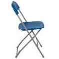 thumbnail image 6 of 10 PACK 300 Lbs Weight Capacity Commercial Quality Blue Stackable Plastic Folding Chair, 6 of 7