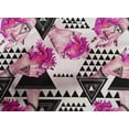 thumbnail image 4 of oneOone Cotton Poplin Pink Fabric Triangle Geometric Craft Projects Decor Fabric Printed By The Yard 56 Inch Wide, 4 of 4