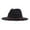 a-Black33759, variant on Womens Mens Solid Color Fedora Hat Suede Strap With Buckle Soft Adjustable Fit Cap For Autumn Winter Daily Formal Wear Stylish Headwear