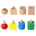 thumbnail image 1 of Juegos de clasificación Montessori juguete sensorial niños juguete de madera Montessori juguete de Aprendizaje Temprano juguete que combina con forma, 1 of 9