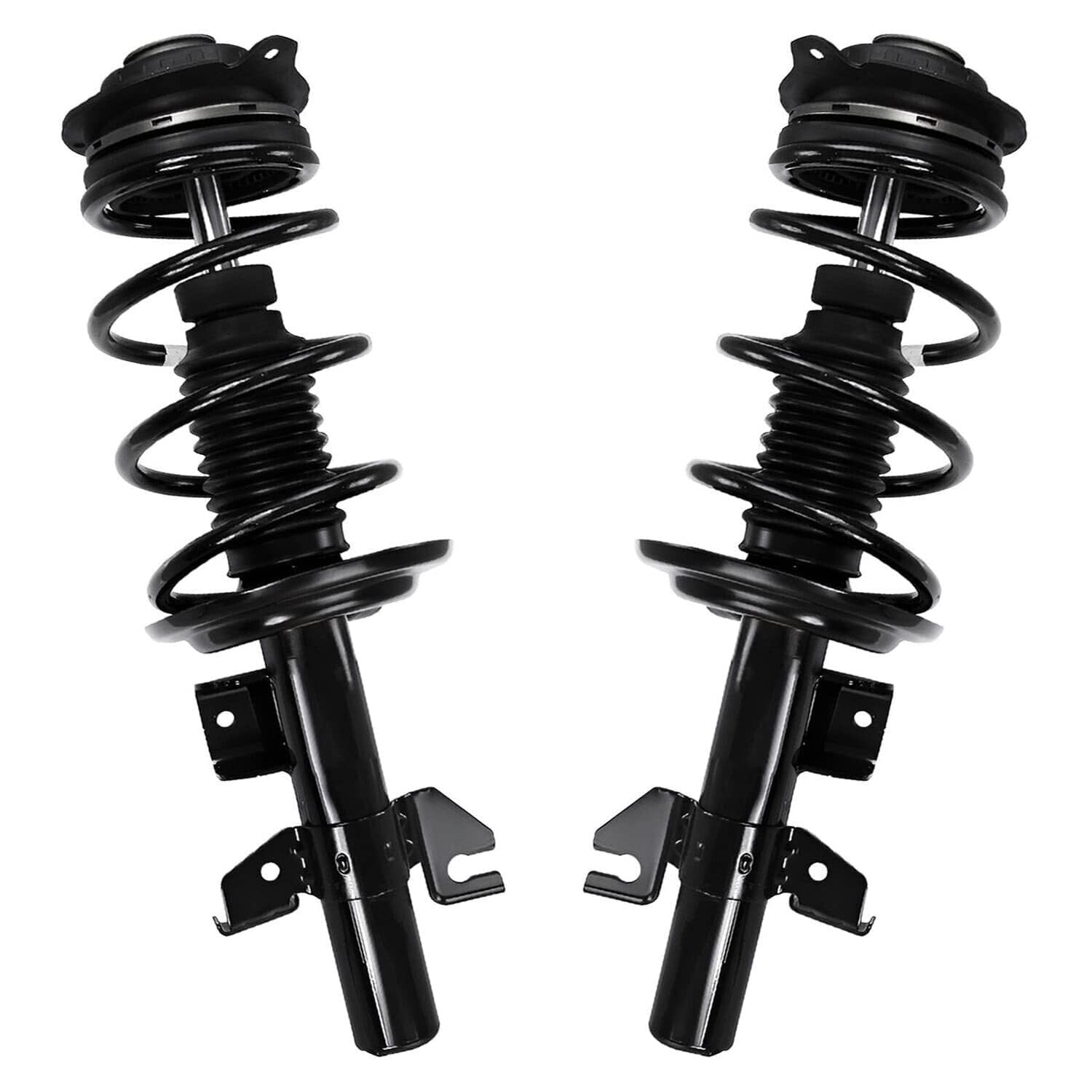 Detroit Axle - 12pc Suspension Kit for 2013-2016 Dodge Dart 2014 2015, 2 Ready Struts, 2 Lower Control Arms w/Ball Joints, 4 Inner & Outer Tie Rods 2 Sway Bars 2 Boots Replacement