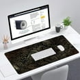 thumbnail image 5 of Gaming Mouse Pad with Stitched Edges,Topographic Gold Contour Map Desk Mat, Extended XL Mousepad with Anti-Slip Base, Cool Desk Pad for Keyboard and Mouse,35''×15.7'', 5 of 7