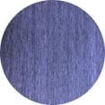 thumbnail image 1 of Ahgly Company Machine Washable Indoor Round Abstract Blue Modern Area Rugs, 8' Round, 1 of 4
