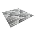 thumbnail image 4 of Unique Loom Outdoor Modern Collection Area Rug - Umbra (12' Square Black and White), 4 of 10