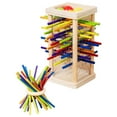 thumbnail image 2 of Wooden Stick Game - Wooden Board Games, Colorful Sticks, Dice Tower Toy, Sticks Included, Interactive Fun, 2 of 9