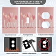 thumbnail image 3 of Light Switch Cover Switch Plate Outlet Cover Plug Cover for Electrical Toggle Switch 3d Love Pattern, 3 of 6