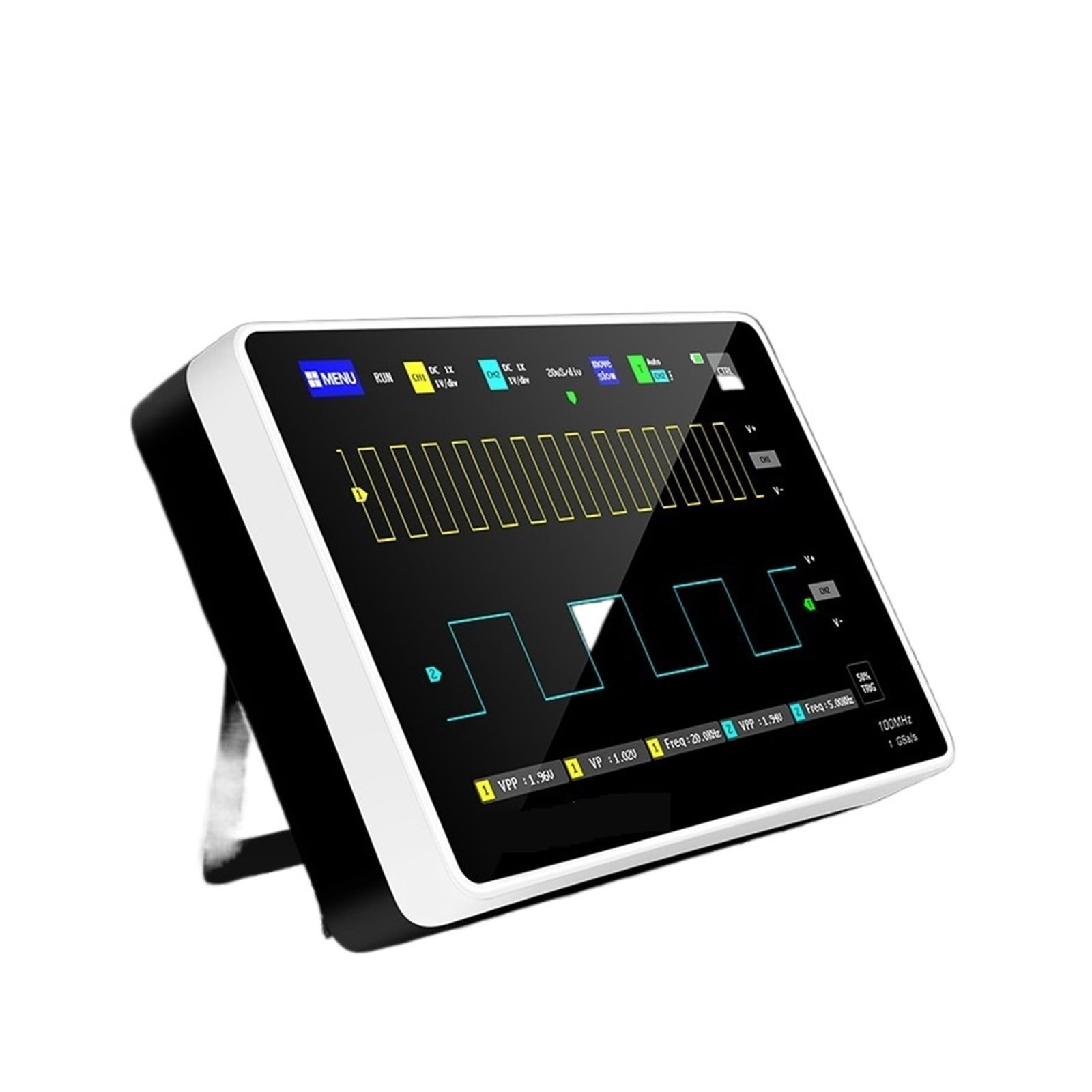 1013D Digital Tablet Oscilloscope Dual Channel 100M Bandwidth 1GS Sampling Rate Mini Tablet Digital Oscilloscope ,Professional Designed