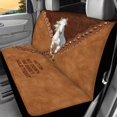 thumbnail image 5 of Uourmeti White Horse And Leather Print Car Seat Covers Protect Car Seat Covers Full Set Interior Decor Polyester Car Seat Cover Full Set Fit for Truck Trucks, 5 of 8