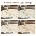 thumbnail image 7 of ODIKA 4'x6' Beige Green Elegance with Delicate Floral Washable Area Rug Graceful Nature-Inspired Design for Modern Homes for Home Office, Under Desk, Non-Slip Chair-Friendly, Flatwoven, 7 of 7