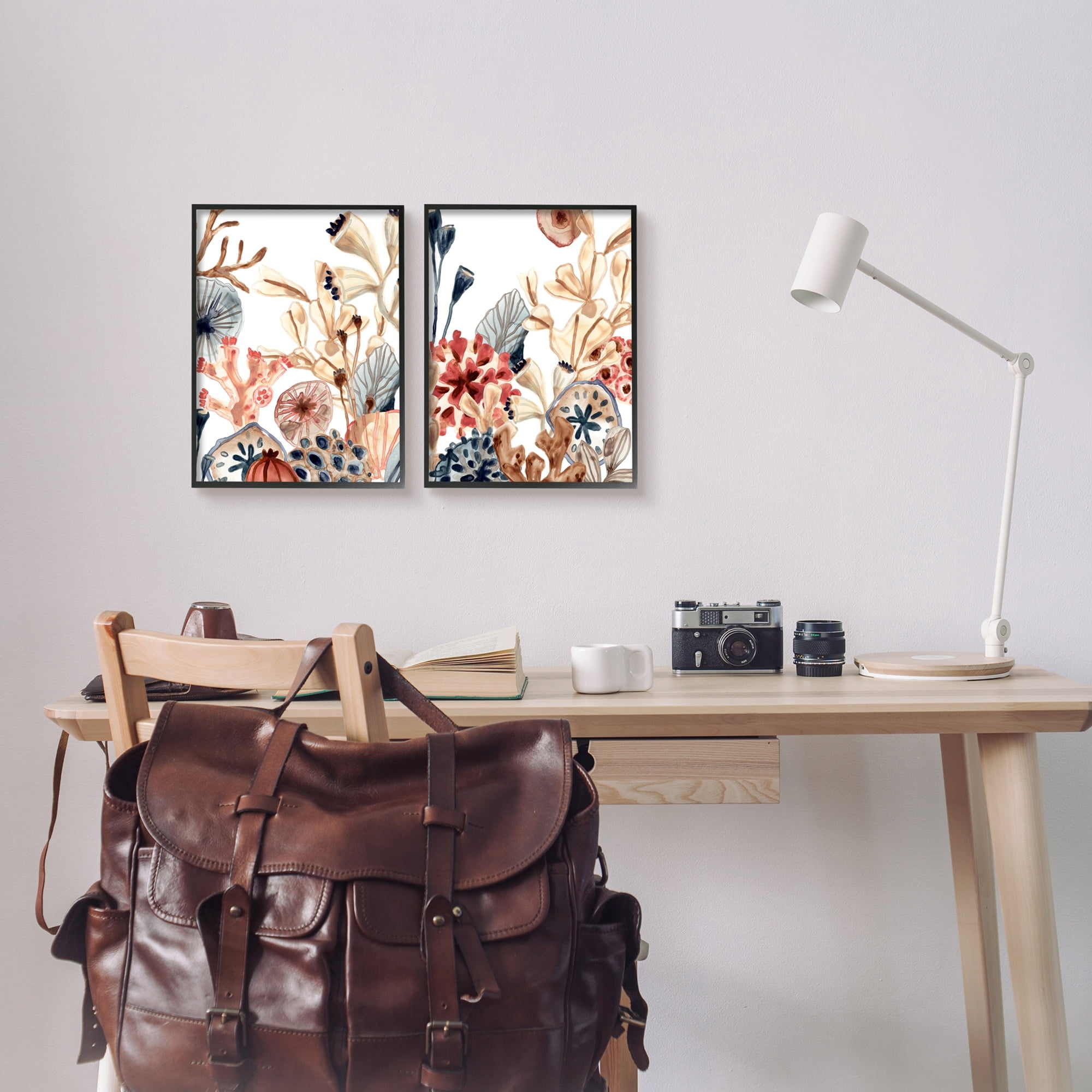 Stupell Industries Tropical Ocean Floor Plant Life Expressive Abstract Coral, 24 x 30, Design by June Erica Vess