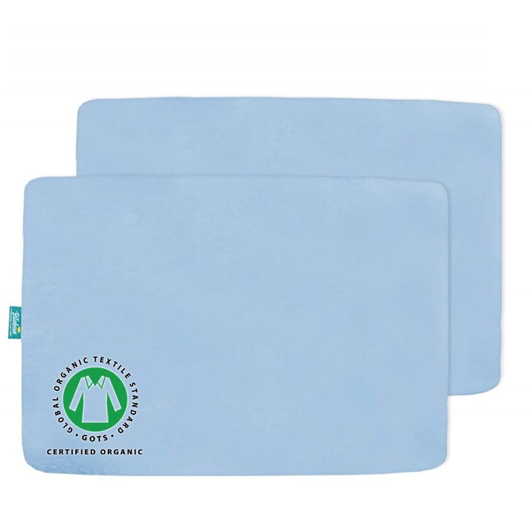 Bioban Waterproof Playard Sheet, 2 Pack, 100% Organic Cotton Pack n