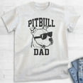 thumbnail image 2 of Pitbull Dad T-shirt, Unisex Men's Shirt, Pit Bull Terrier Owner, Best Dog Dad Gift, Heather Ash, 3X-Large, 2 of 6