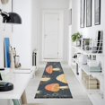 thumbnail image 4 of Yayeee Runner Rug for Bedroom 2'x6' Machine Washable Hallway Non Slip Mat, Black Mushroom Pattern, 4 of 8