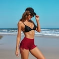 thumbnail image 3 of Attraco Women Swim Shorts High Waisted Swimsuit Shorts Swim Bottom Board Shorts, 3 of 7