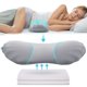 thumbnail image 1 of Almohada de apoyo lumbar RESTCLOUD, espuma viscoelástica ajustable, gris, 1 of 6