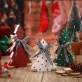 thumbnail image 4 of SuChun Hanging Easter Decorations For The Home 3 Pieces Rustic Wood Table Christmas Trees Centerpiece For Table Polka Dot Farmhouse Decor Green, 4 of 7
