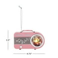 thumbnail image 2 of Mr. Christmas 4.75" Mini Radio Ornament, Pink, 2 of 3