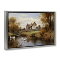 thumbnail image 4 of Stupell Industries Ducks in Cottage River Landscape & Nature Painting Gray Floater Framed Canvas Art Print Wall Art, 31 x 21, 4 of 10