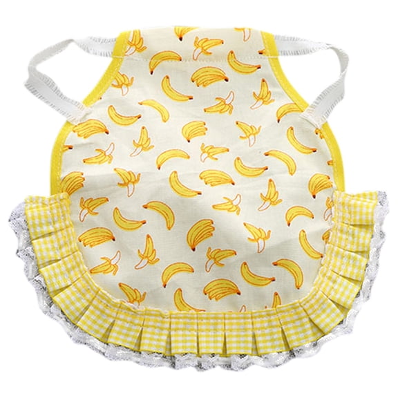 Hen Saddle Chicken Apron – Decorative Ruffles Back Protector for Poultry Wing Protection,Floral Print Breathable Material