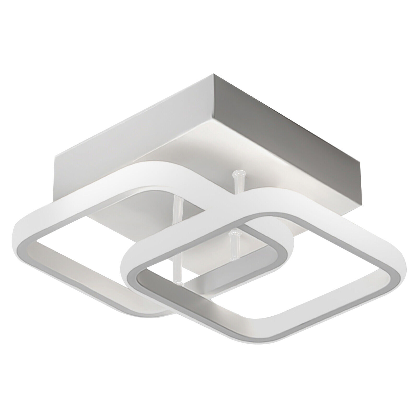 22W Modern Acrylic LED Ceiling Light Chandelier Fixture White Home