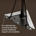 thumbnail image 3 of Correll 24x48" Top Bar Stool/Standing Height Activity Table in Driftwood, 3 of 4