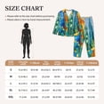 thumbnail image 4 of Balery Bright Paper Cactus Scene Conjunto de Pijama con Estampado para Mujer, Conjunto de Dos Piezas con Manga Larga, Ropa de Dormir Suave con Bolsillos, Pijamas Cómodos-Small, 4 of 7