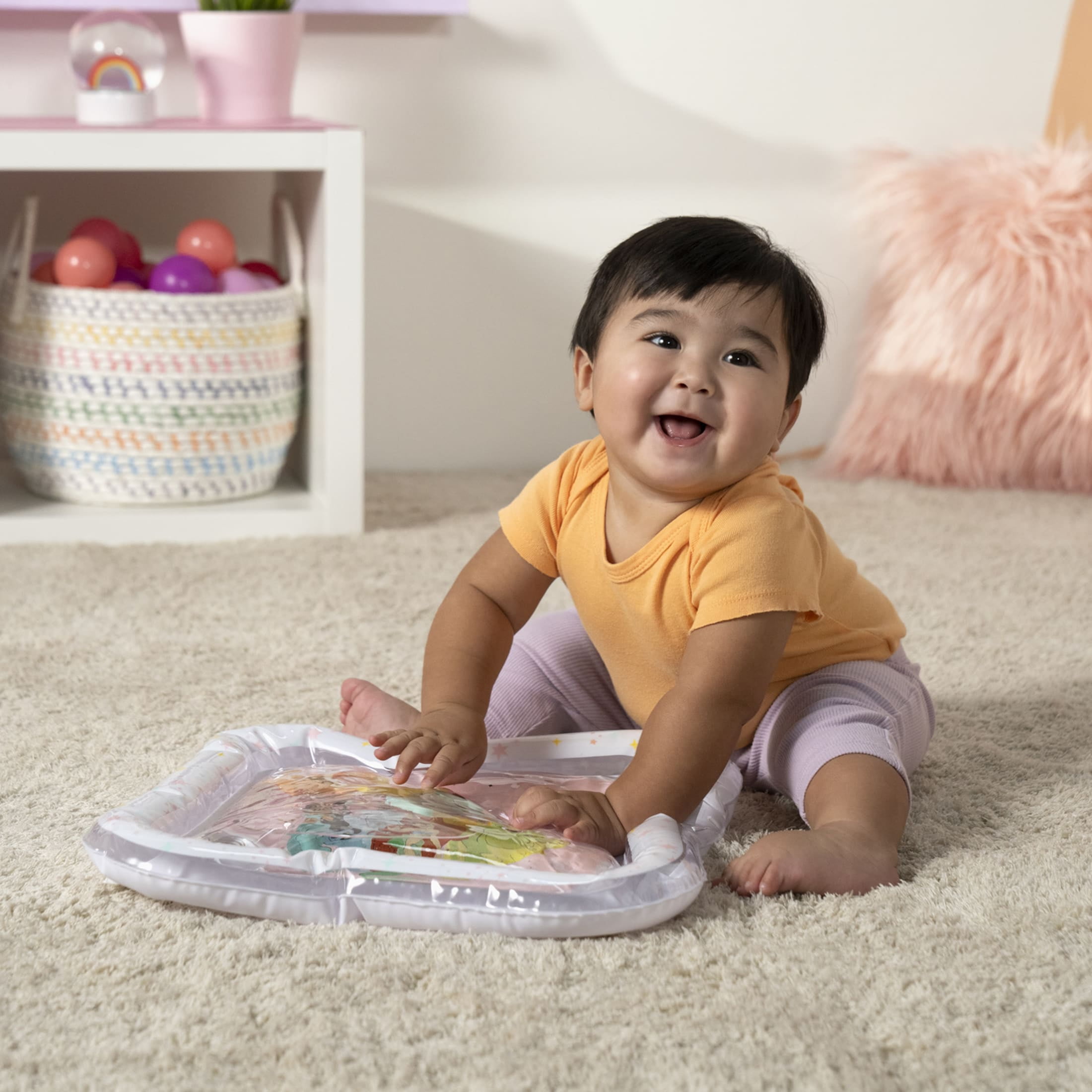 Bright Starts Disney Princess Water Mat, Baby Play Mat, Newborn