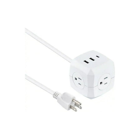 3-Outlet 3-USB Cube