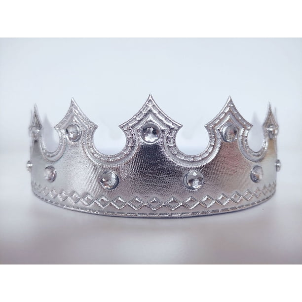 Sombrero de cumpleaños Corona Niños Adultos Corona Dorada Decoración de Pastel Rey Diamante Banda de Tela Brillante Vestir