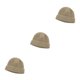 thumbnail image 5 of Gorros de punto cálidos Minnieouse de lana de calavera para hombres amarillo claro, 5 of 6