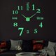 thumbnail image 1 of Reloj de pared con luz nocturna 3D de Husfou, decoración con espejo, sin marco, luminoso, para el hogar, sala de estar, dormitorio, oficina., 1 of 7