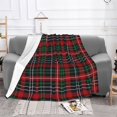 thumbnail image 3 of Manta de forro polar a cuadros navideños, súper suave y acogedora, ideal para hombres, mujeres, ancianos y niños. Características: súper suave, 40 x 30 pulgadas., 3 of 8