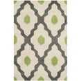 thumbnail image 1 of SAFAVIEH Chatham Collection 6' x 9' Dark Grey/Ivory CHT748K Handmade Trellis Premium Wool Area Rug, 1 of 10