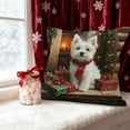 thumbnail image 6 of HCBY Christmas Winter Maltese Decorative Throw Pillow Covers, Dog Terrier Decorative Throw Pillows, Snowflake Porch Outdoor Pillowcase, Sofa Couch Cushion Case Home Decor Gift, 6 of 6