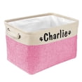 thumbnail image 2 of Didog Personalized Dog Cat Toy Storage Basket Cloth Home Organizer Carrier Bin & Handle, 2 of 8
