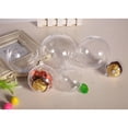 thumbnail image 2 of Yuarrent 2 piezas de adornos de bolas rellenables transparentes para boda, Año Nuevo, decoración de Navidad, transparente, DIY, caja de adornos de bolas Kits de decoración para fiestas 4cm Yuarrent HA065955-03, 2 of 6