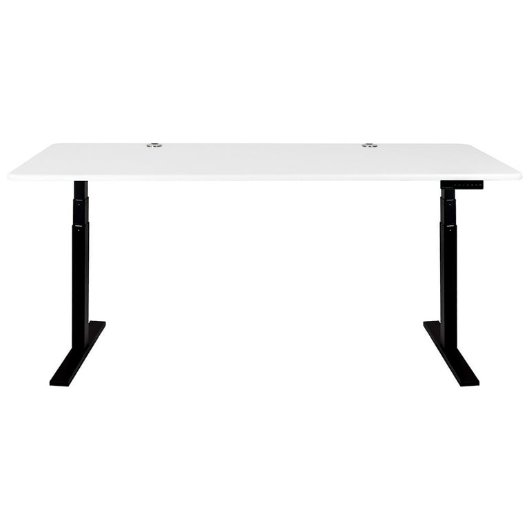 70-Inch Black and White Electric Height Adjustable Standing Desk