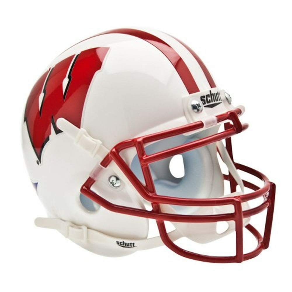 Schutt Ncaa Wisconsin Badgers Mini Authentic Xp Football Helmet