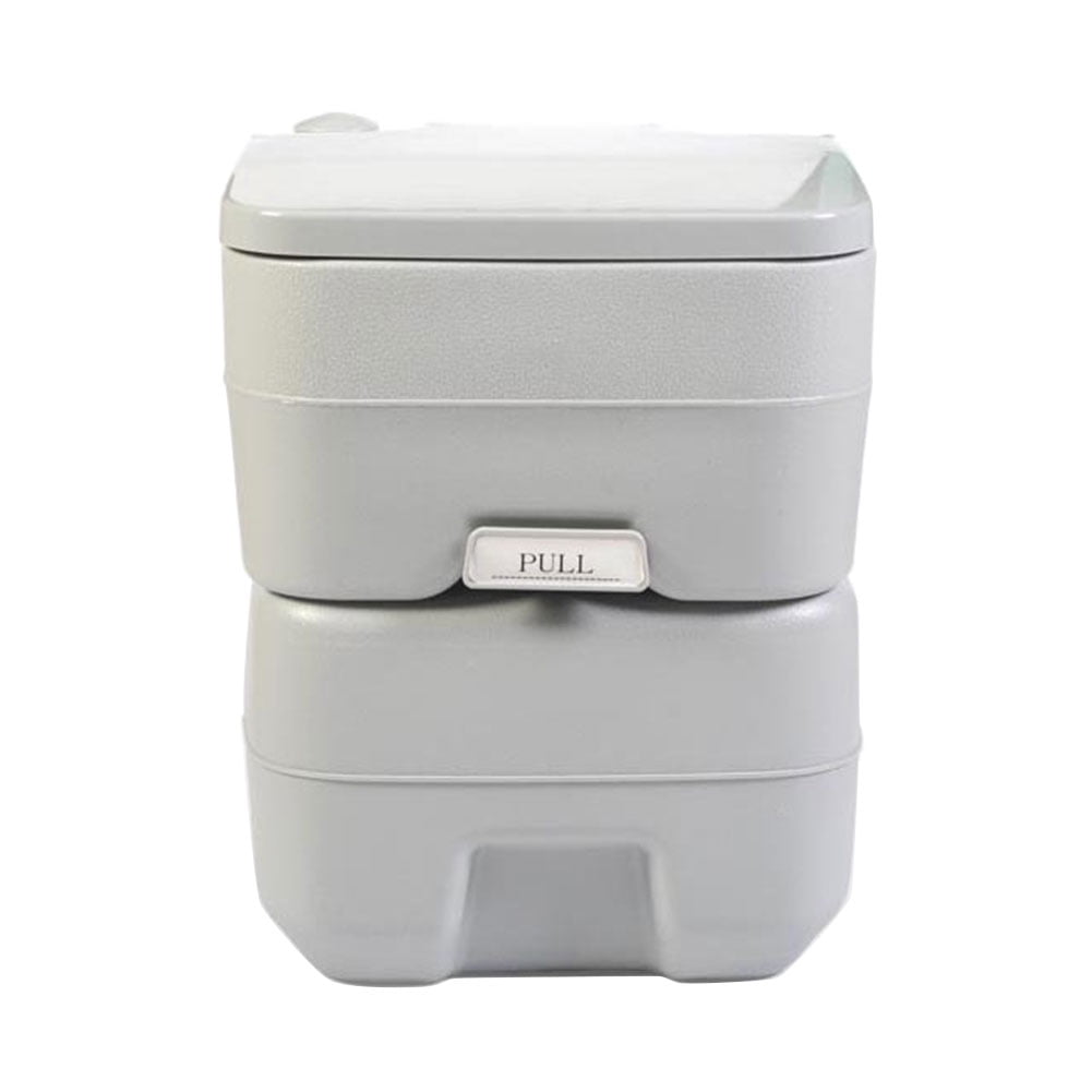 Portable Toilet Indoor Commode Travel Potty Compact Toilet with 5.3 Gallon Waste Tank and Built-in Pour Spout and Washing Sprayer for Outdoor Camping RV Boat Portable Camping Toilet