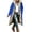 Men Blue Warm Jackets, variant on Long Winter Jackets for Man Shearling Fleece Lined Puffer Coats Thermal Warm Zip Up Hooded Quilted Jacket with Pocket