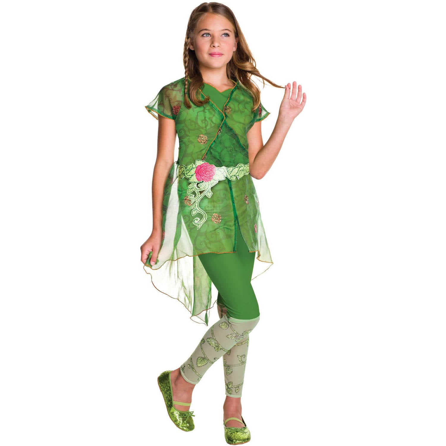 Dc Superhero Girls Poison Ivy Deluxe Child Halloween Costume Walmart Com Walmart Com