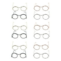 UPKOCH 20Pcs Eyeglasses Props Black Academic Style For Dolls And Plush Figures In DIY Crafts